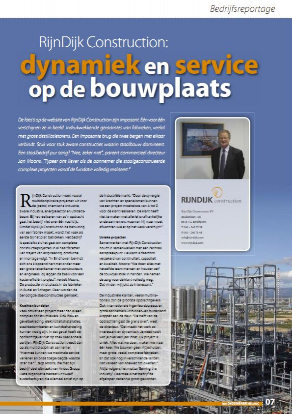 Dynamiek op bouwplaats
